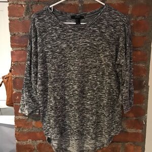 Grey Quarter Length Top
